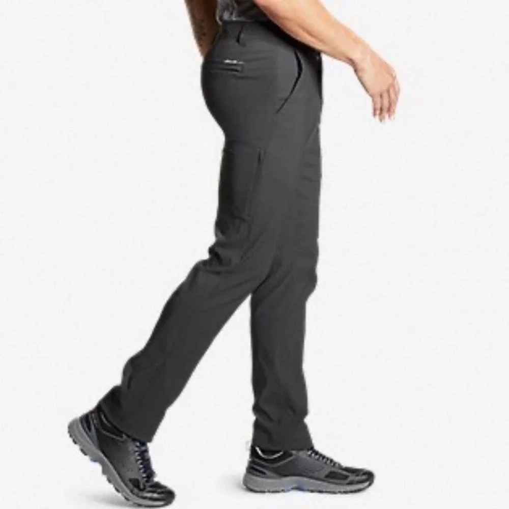 Eddie Bauer Horizon Guide Pants Mens‎ 32x30 Black Stretch Cargo Hiking D3353282